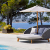 Cane-line Peacock Day Bed with Teak Legs inc Table