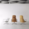 Normann Copenhagen Pad Lounge Chair Low in Leather & Fabric