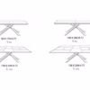 Ozzio Italia 4x4 Extending Table