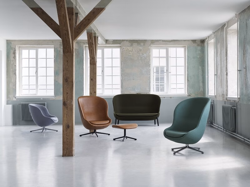Normann Copenhagen Hyg Lounge Chair High Swivel