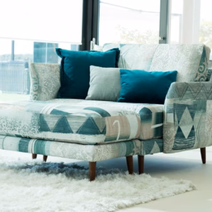 Fama Helsinki Armchair and Footstool (116)