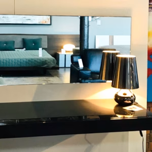 Ala Desk With Mirror and Wall Panel By Pianca- Ex-Display