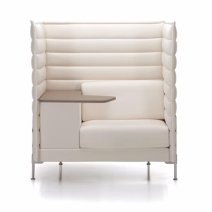 Vitra Alcove Highback Work Sofa, Fabric Upholstery