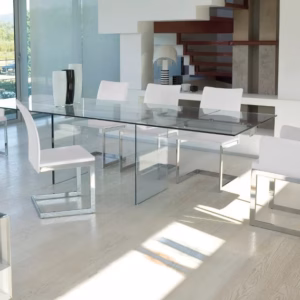 Antonello Italia Miami Glass Extendning Dining Table