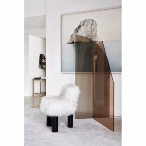 Arflex Botolo High Lounge Chair / Armchair in Fur