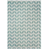 Arlo Blue Chevron Rug by Asiatic