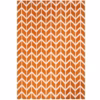 Arlo Orange Chevron Rug by Asiatic