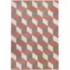 Arlo Pink Block Rug by Asiatic