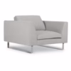 Sits Tokyo Armchair Upholstered in Fabric, Leather