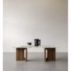 Audo Copenhagen Androgyne Marble Top and Wood Base Coffee Table