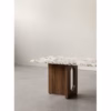 Audo Copenhagen Androgyne Marble Top and Wood Base Coffee Table