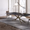 Eforma Baly Fixed Dining Rectangular in Glass, Ceramic, Wood or Marble