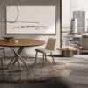 Eforma Baly Fixed Dining Rectangular in Glass, Ceramic, Wood or Marble