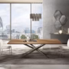 Eforma Baly Fixed Dining Rectangular in Glass, Ceramic, Wood or Marble