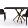 Eforma Baly Fixed Dining Rectangular in Glass, Ceramic, Wood or Marble
