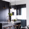 Tom Dixon Black Beat Tall Pendant Light