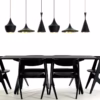 Tom Dixon Black Beat Tall Pendant Light