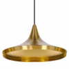 Tom Dixon Brass Beat Wide Pendant Light