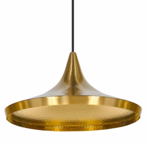 Tom Dixon Brass Beat Wide Pendant Light