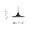 Tom Dixon White Beat Wide Pendant Light