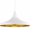 Tom Dixon White Beat Wide Pendant Light