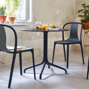 Vitra Belleville Bistro Round Dining Table, Indoor, Outdoor, Melamine, Veneer, Solid Core Material