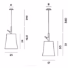 Foscarini Birdie Suspension Light in 2 Different Sizes & Colours