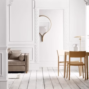 Bolia Racquet Wall Mirror in Soap or Black Oak Height 101cm
