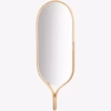 Bolia Racquet Wall Mirror in Soap or Black Oak Height 140cm