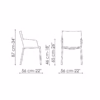 Bonaldo Mirta New, Miss Mirta New Dining Chair, Low Back