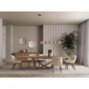 Bontempi Casa Bach 250cm Fixed Dining Table in SuperCeramic/SuperMarble