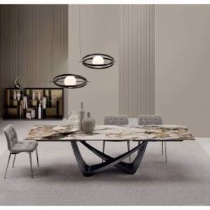 Bontempi Casa Bach 250cm Fixed Dining Table in SuperCeramic/SuperMarble