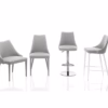 Bontempi Casa Clara Dining Chair with Paint Metal Legs