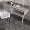 Bontempi Casa 'Vanity' Dressing Makeup Vanity Table with 2 Mirrors in Melamine