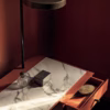 Bontempi Casa 'Vanity' Dressing Makeup Vanity Table with Mirror & Light in Melamine