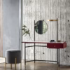 Bontempi Casa 'Vanity' Dressing Makeup Vanity Table with Mirror & Light in Melamine