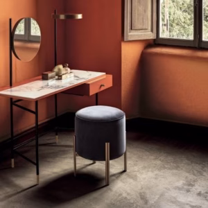 Bontempi Casa 'Vanity' Dressing Makeup Vanity Table with Mirror & Light in Melamine