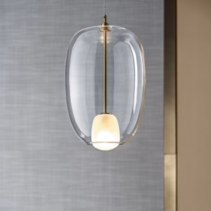 Bontempi Casa Blow Ceiling Suspension Lamp Light Borosilicate glass