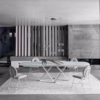 Bontempi Casa Delta Barrel Extending Dining Table 
