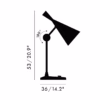 Tom Dixon Black Beat Table Lamp