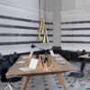 Tom Dixon Brass Beat Tall Pendant Light