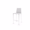 Calligaris Aida 'Regenerated Leather' Barstool - Optic White