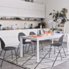 Basil Plastic Chair with Metal Legs by Calligaris