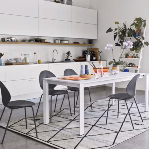 Basil Plastic Chair with Metal Legs by Calligaris