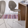 Calligaris Basil Metal + Plastic Stool