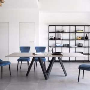 Cartesio Ceramic Rectangular Table by Calligaris