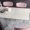 Icaro Ceramic Marble Extending Table by Calligaris