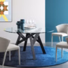 Jungle Glass Round Dining Table by Calligaris