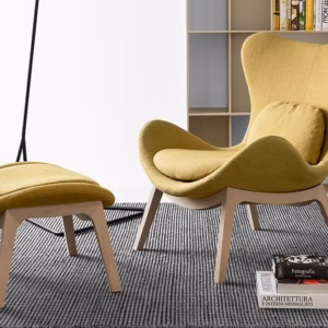 Lazy Wood Armchair by Calligaris
