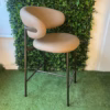 Calligaris Oleandro Fixed Barstools in Bronze & Deserto